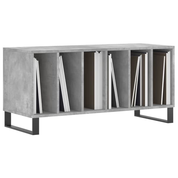vidaXL Stereobänk betong-grå 100x38x48 cm konstruerat trä