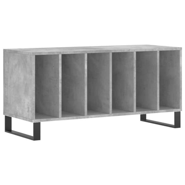 vidaXL Hifi-benk betonggrå 100x38x48 cm konstruert tre
