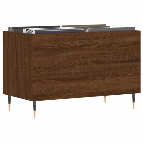 vidaXL Hifi-benk brun eik 74,5x38x48 cm konstruert tre