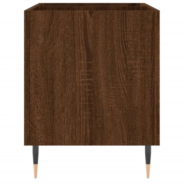 vidaXL Hifi-benk brun eik 74,5x38x48 cm konstruert tre