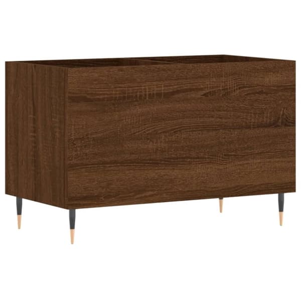 vidaXL Hifi-benk brun eik 74,5x38x48 cm konstruert tre