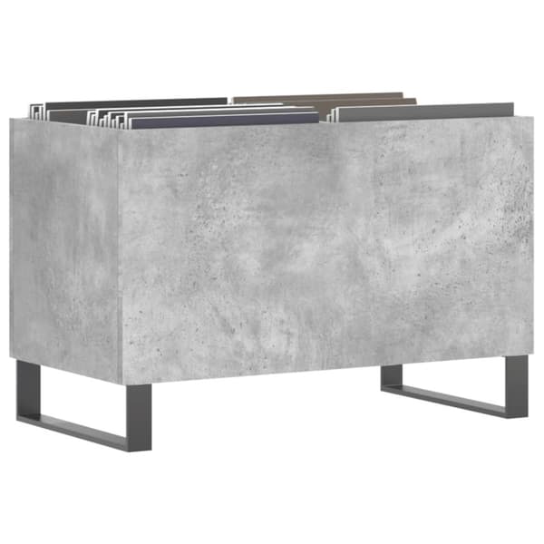 vidaXL Stereobänk betonggrå 74,5x38x48 cm konstruerat trä