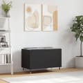 Miniatyrbilde 9 av 9: vidaXL Hifi-benk svart 74,5x38x48 cm konstruert tre