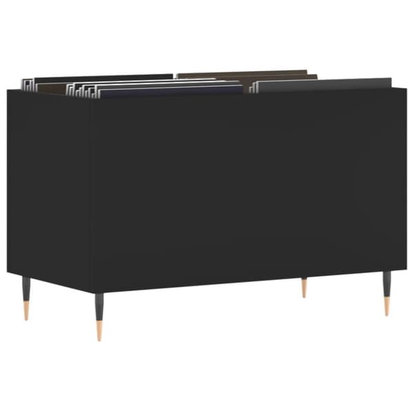 vidaXL Hifi-benk svart 74,5x38x48 cm konstruert tre