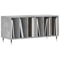 Miniatyrbilde 3 av 9: vidaXL Hifi-benk betonggrå 100x38x48 cm konstruert tre