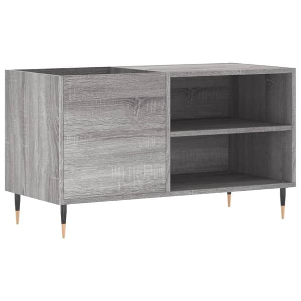 vidaXL Stereobänk grå sonoma 85x38x48 cm konstruerat trä