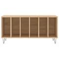 Miniatyrbilde 4 av 9: vidaXL Hifi-benk sonoma eik 100x38x48 cm konstruert tre