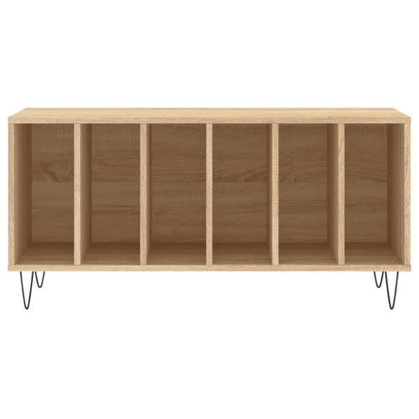 vidaXL Hifi-benk sonoma eik 100x38x48 cm konstruert tre