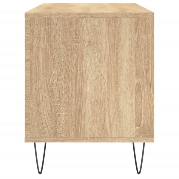 vidaXL Hifi-benk sonoma eik 100x38x48 cm konstruert tre