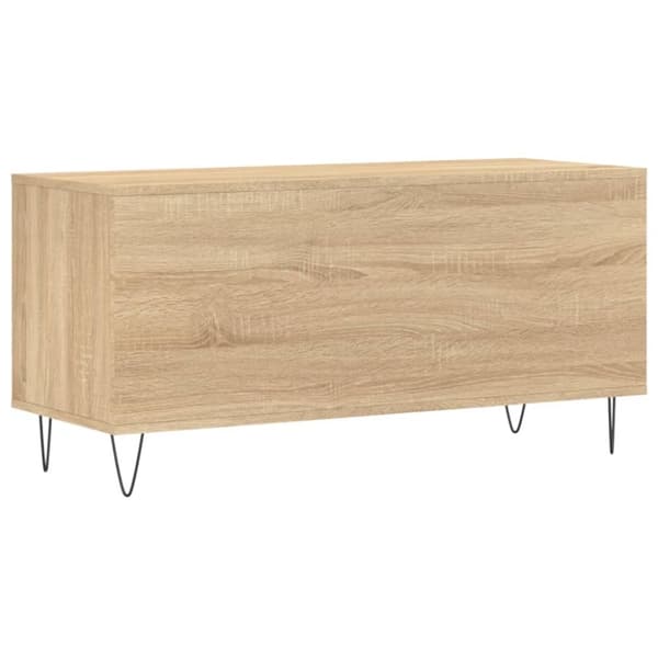 vidaXL Hifi-benk sonoma eik 100x38x48 cm konstruert tre