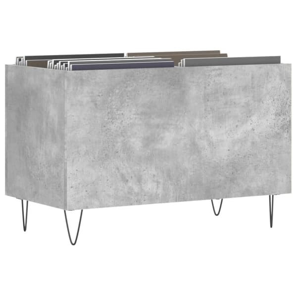 vidaXL Stereobänk betonggrå 74,5x38x48 cm konstruerat trä