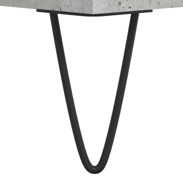 vidaXL Stereobänk betonggrå 74,5x38x48 cm konstruerat trä