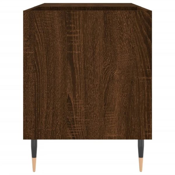 vidaXL vinylskab 85x38x48 cm konstrueret træ brun egetræsfarve
