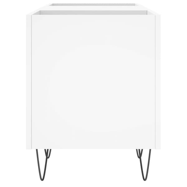 vidaXL Hifi-benk hvit 121x38x48 cm konstruert tre