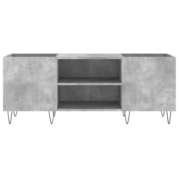 vidaXL Stereobänk betong-grå 121x38x48 cm konstruerat trä
