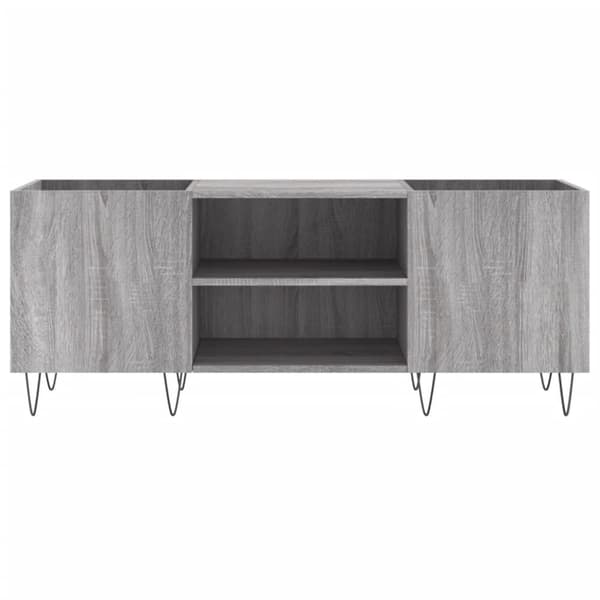 vidaXL vinylskab 121x38x48 cm konstrueret træ grå sonoma-eg