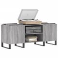 Miniatyrbilde 3 av 9: vidaXL Hifi-benk grå sonoma 121x38x48 cm konstruert tre