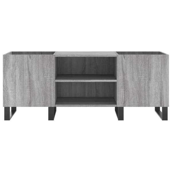 vidaXL Hifi-benk grå sonoma 121x38x48 cm konstruert tre