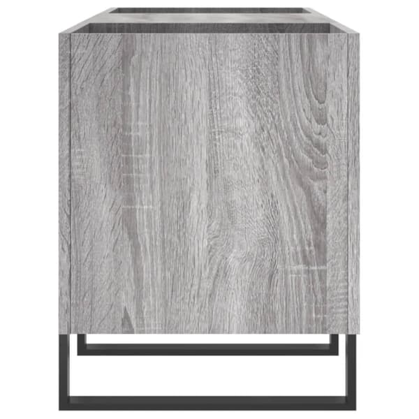 vidaXL Hifi-benk grå sonoma 121x38x48 cm konstruert tre