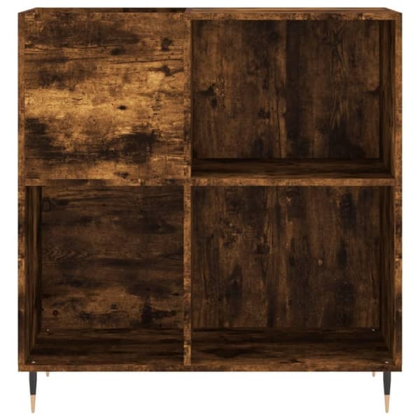 vidaXL Hifi-benk røkt eik 84,5x38x89 cm konstruert tre