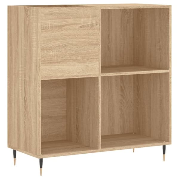 vidaXL Stereobänk sonoma-ek 84,5x38x89 cm konstruerat trä