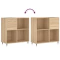Miniatyrbillede 6 af 11: vidaXL vinylskab 84,5x38x39 cm konstrueret træ sonoma-eg