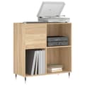 Miniatyrbillede 2 af 11: vidaXL vinylskab 84,5x38x39 cm konstrueret træ sonoma-eg