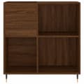 Miniatyrbilde 3 av 11: vidaXL Hifi-benk brun eik 84,5x38x89 cm konstruert tre
