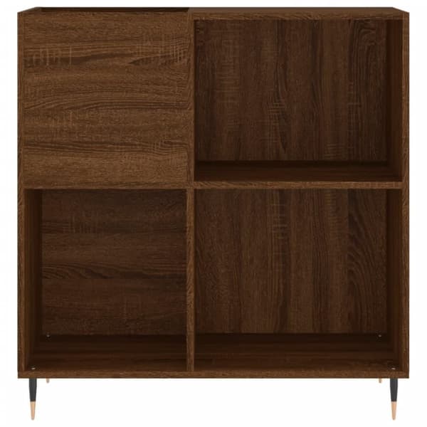 vidaXL Hifi-benk brun eik 84,5x38x89 cm konstruert tre