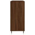 Miniatyrbilde 4 av 11: vidaXL Hifi-benk brun eik 84,5x38x89 cm konstruert tre