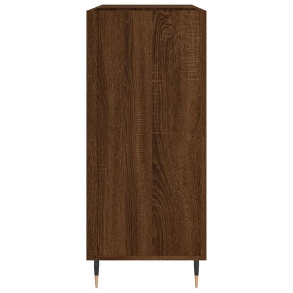 vidaXL Hifi-benk brun eik 84,5x38x89 cm konstruert tre