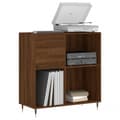 Miniatyrbilde 2 av 11: vidaXL Hifi-benk brun eik 84,5x38x89 cm konstruert tre