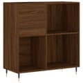 Miniatyrbilde 1 av 11: vidaXL Hifi-benk brun eik 84,5x38x89 cm konstruert tre