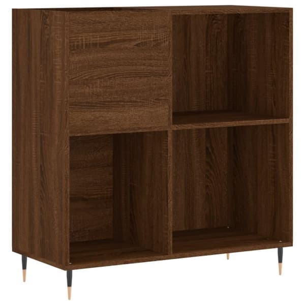vidaXL Hifi-benk brun eik 84,5x38x89 cm konstruert tre