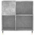 Miniatyrbilde 3 av 11: vidaXL Hifi-benk betonggrå 84,5x38x89 cm konstruert tre