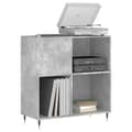 Miniatyrbilde 2 av 11: vidaXL Hifi-benk betonggrå 84,5x38x89 cm konstruert tre