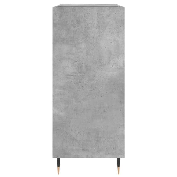 vidaXL LP-levyjen säilytyskaappi betoninharmaa 84,5x38x89 cm puu