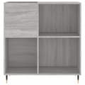 Pikkukuva 3 / 11: vidaXL LP-levyjen säilytyskaappi harmaa Sonoma 84,5x38x89 cm puu
