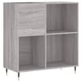 Pikkukuva 1 / 11: vidaXL LP-levyjen säilytyskaappi harmaa Sonoma 84,5x38x89 cm puu