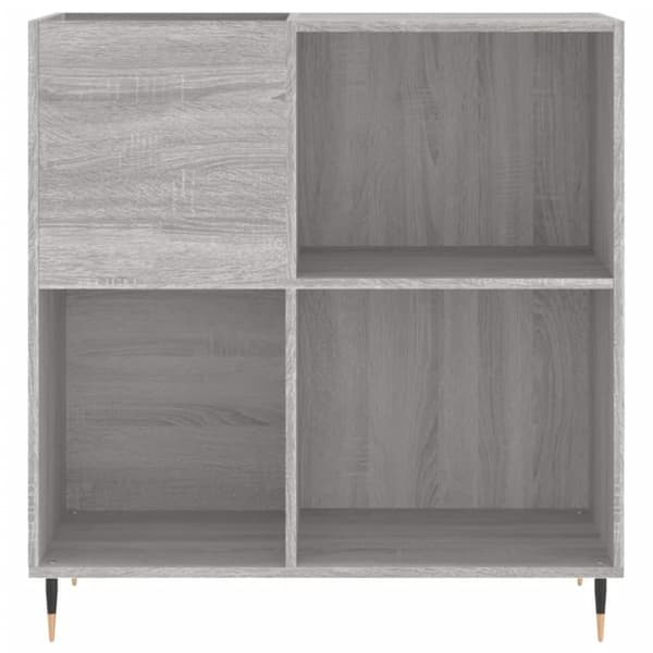 vidaXL Hifi-benk grå sonoma 84,5x38x89 cm konstruert tre