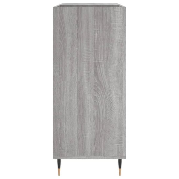 vidaXL Hifi-benk grå sonoma 84,5x38x89 cm konstruert tre