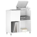 Miniatyrbilde 2 av 11: vidaXL Hifi-benk høyglans hvit 84,5x38x89 cm konstruert tre