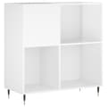 Miniatyrbilde 1 av 11: vidaXL Hifi-benk høyglans hvit 84,5x38x89 cm konstruert tre