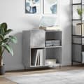 Miniatyrbilde 11 av 11: vidaXL Hifi-benk betonggrå 84,5x38x89 cm konstruert tre