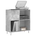 Miniatyrbilde 2 av 11: vidaXL Hifi-benk betonggrå 84,5x38x89 cm konstruert tre