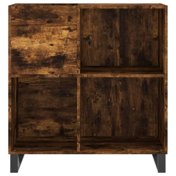vidaXL vinylskab 84,5x38x89 cm konstrueret træ røget egetræsfarve