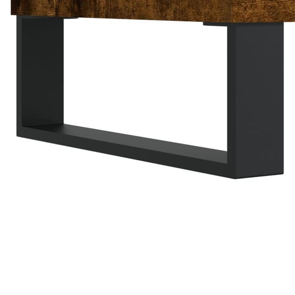 vidaXL vinylskab 84,5x38x89 cm konstrueret træ røget egetræsfarve