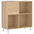 Miniatyrbilde 1 av 11: vidaXL Hifi-benk sonoma eik 84,5x38x89 cm konstruert tre