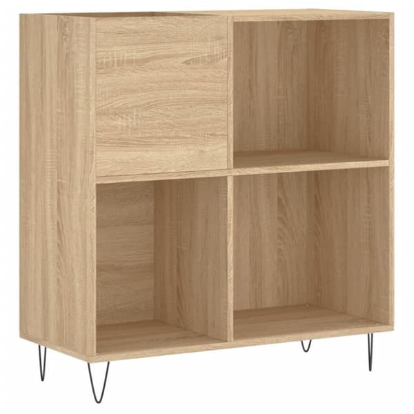 vidaXL Hifi-benk sonoma eik 84,5x38x89 cm konstruert tre