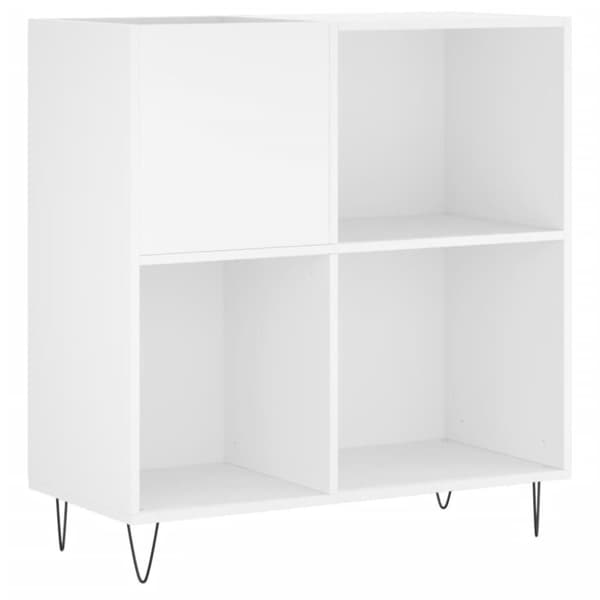 vidaXL vinylskab 84,5x38x89 cm konstrueret træ hvid